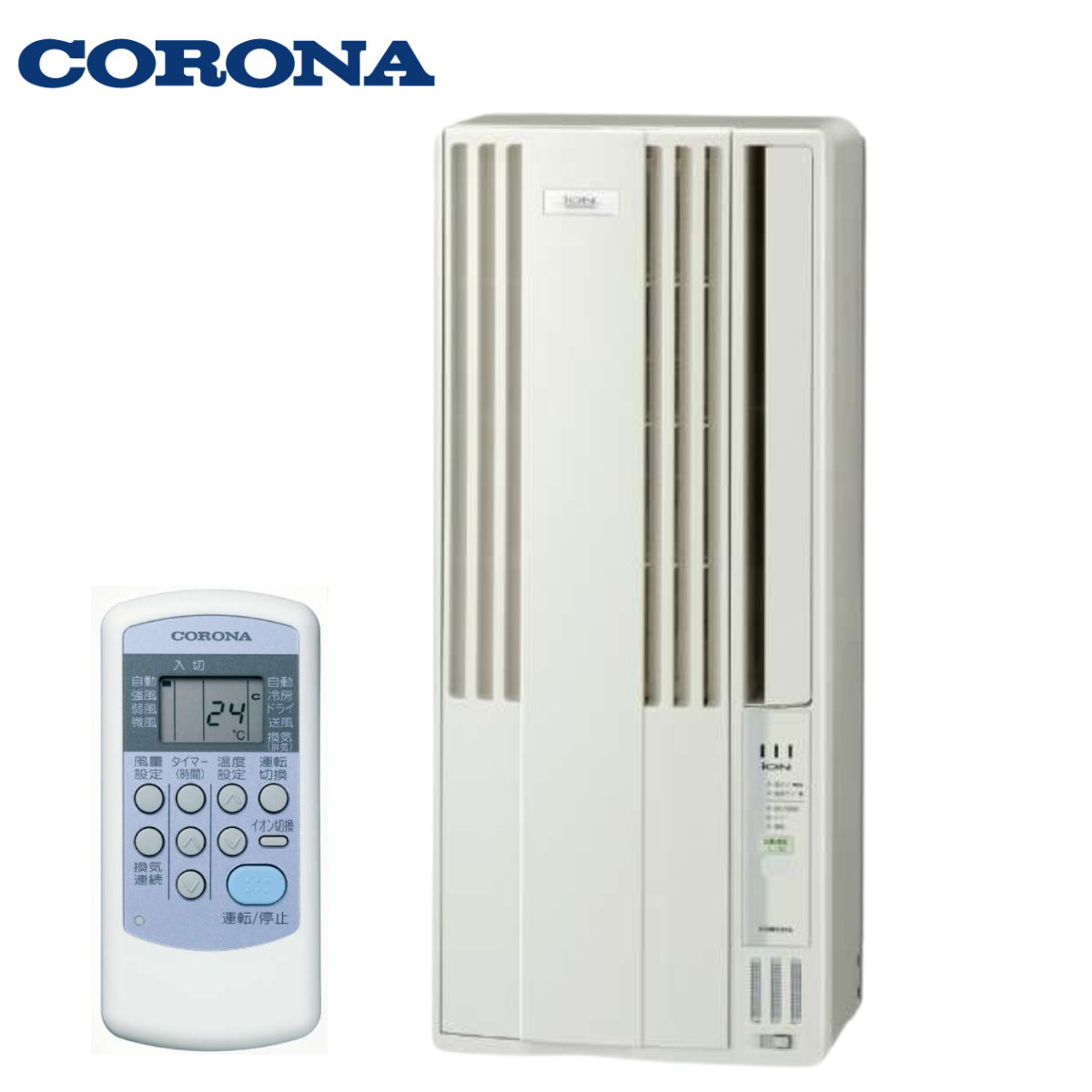 サックマン③コロナウインドエアコンCW-FA1818 2018年製 窓枠付 サックマン③コロナウインドエアコンCW-FA1818 2018年製 窓枠付
