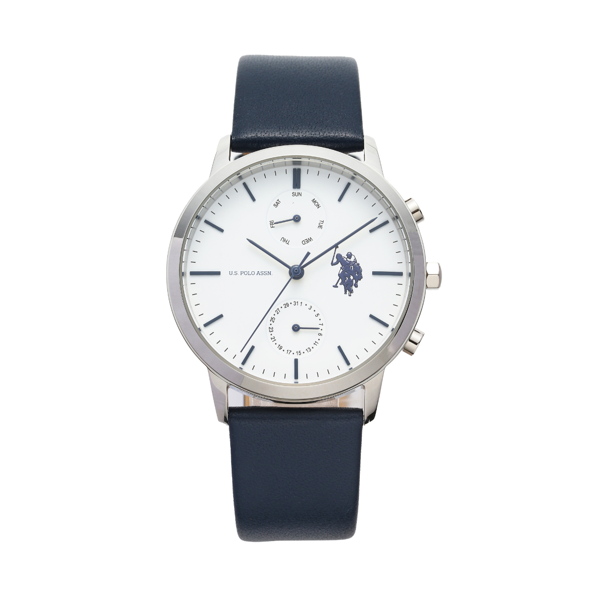 【 U.S.POLO ASSN. 】US-12 Watch Logo Multifunction｜US-12AWHBL