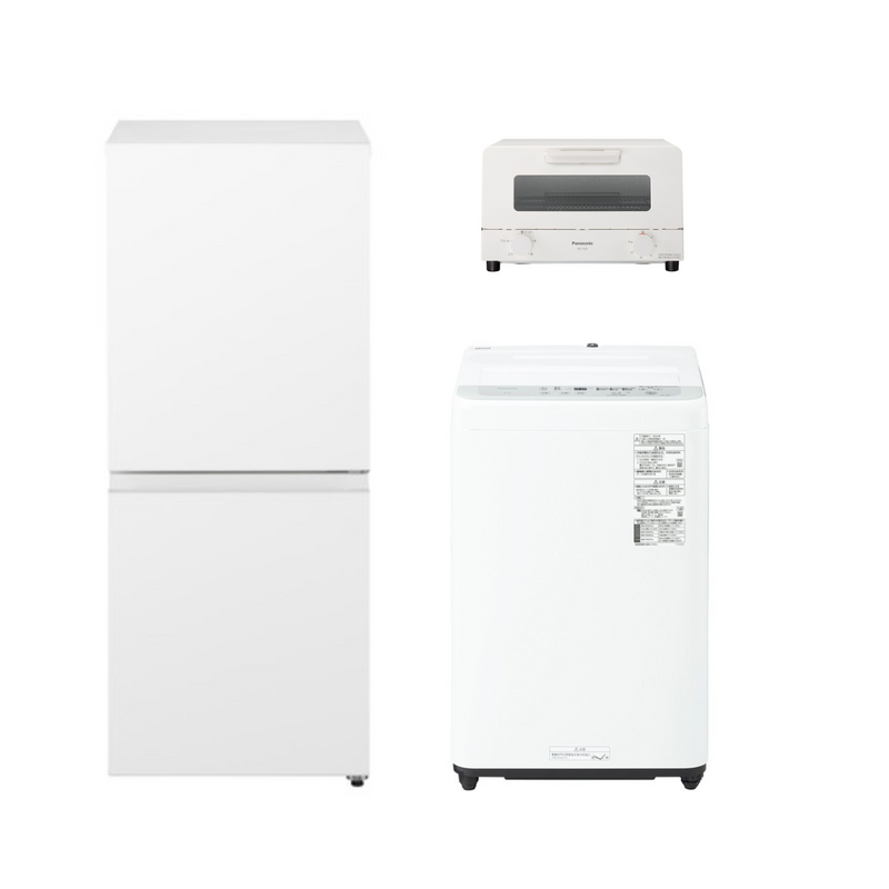 【09セット・Panasonic】, 選べる家電3点セット, 冷蔵庫・洗濯機に＋1アイテム