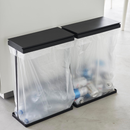 【tower】スリム蓋付き分別ゴミ袋ホルダータワー４５Ｌ横開き２個組 山崎実業 1727/1728