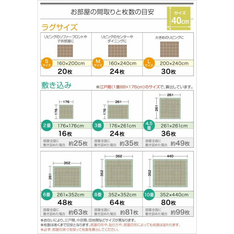 【サンゲツ】<br>STYLE KIT+CUT<br>置くだけかんたんタイル型カーペット10枚セット