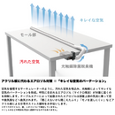 光触媒除菌脱臭機能付き きれいな空気のパーテーション TABLE AIR（テーブルエアー） KL-T01