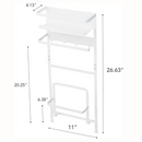 【Plate】 洗濯機横マグネット収納ラック 山崎実業 3309