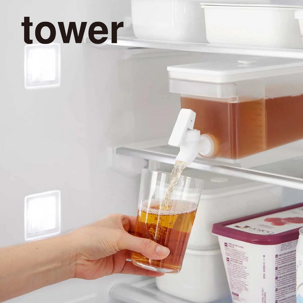 【tower】冷蔵庫ドリンクサーバー1.8L<br>タワー　山崎実業　1584/1585