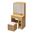 【お客様組立品】 Lycka landシリーズ 三面鏡ドレッサー スツール付き FLL-0034【全2色】