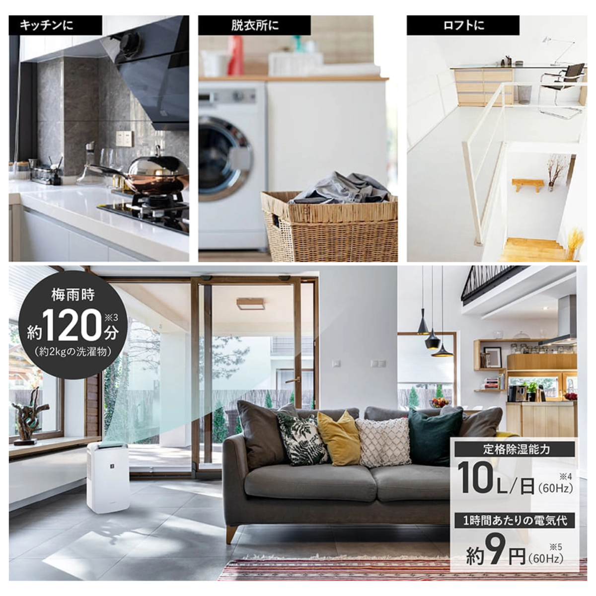 SHARP】 衣類乾燥除湿器 CM-T100