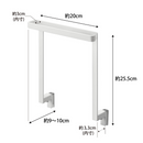 【tower】キッチンシンク下収納扉タオルハンガー 山崎実業 1985/1986