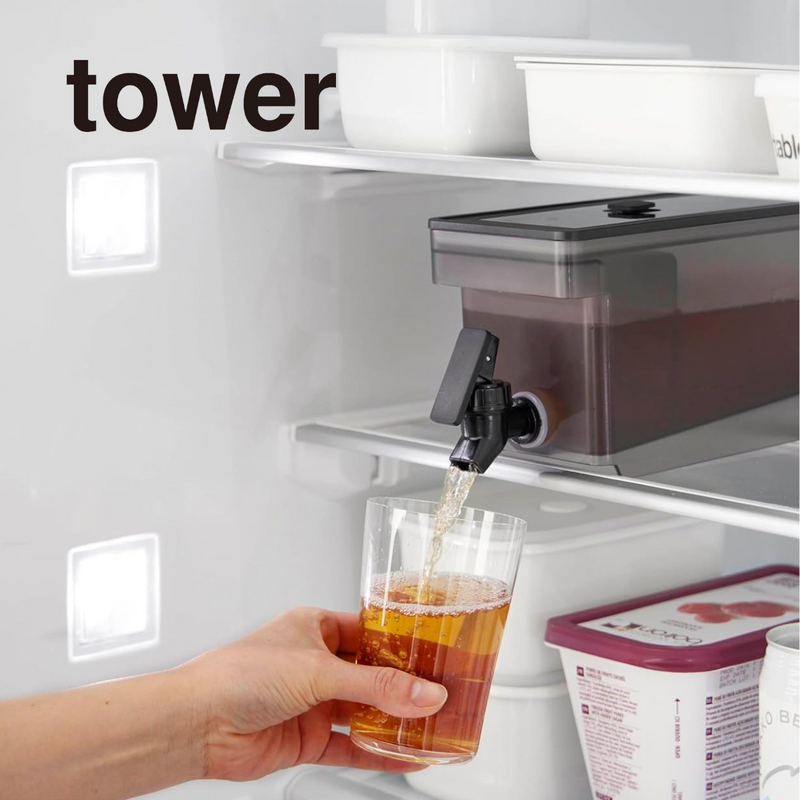【tower】冷蔵庫ドリンクサーバー1.8L<br>タワー　山崎実業　1584/1585
