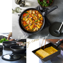 【ＩＨ・ガス火対応】TERACOAT 深型12点セット グレイッシュブラウン EHDC-S12S