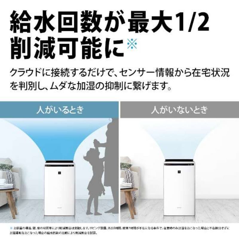 *新品、未使用*SHARP KI-TX70-W 空気清浄機 加湿機能付き シャープ】加湿空気清浄機 KI-TX70