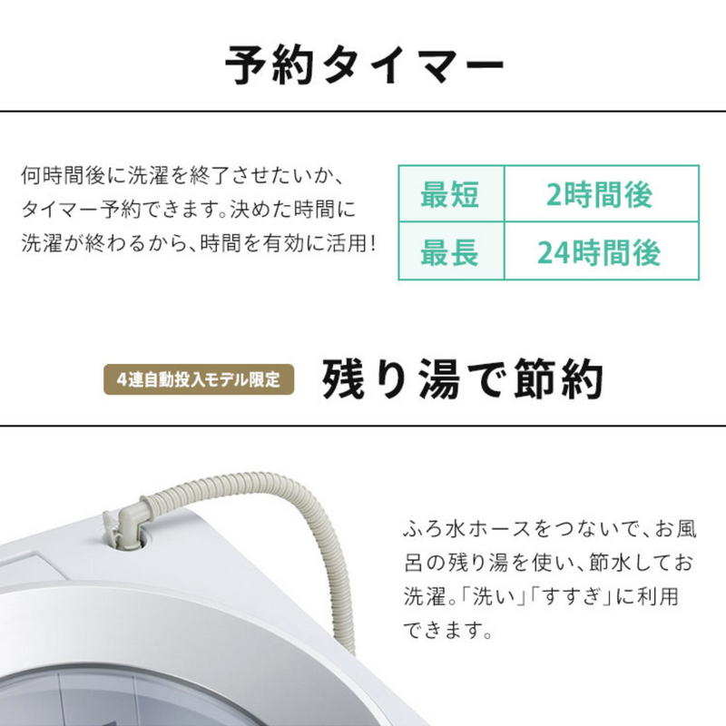 【アイリスオーヤマ】<br>洗濯機　ITW-80A02-W