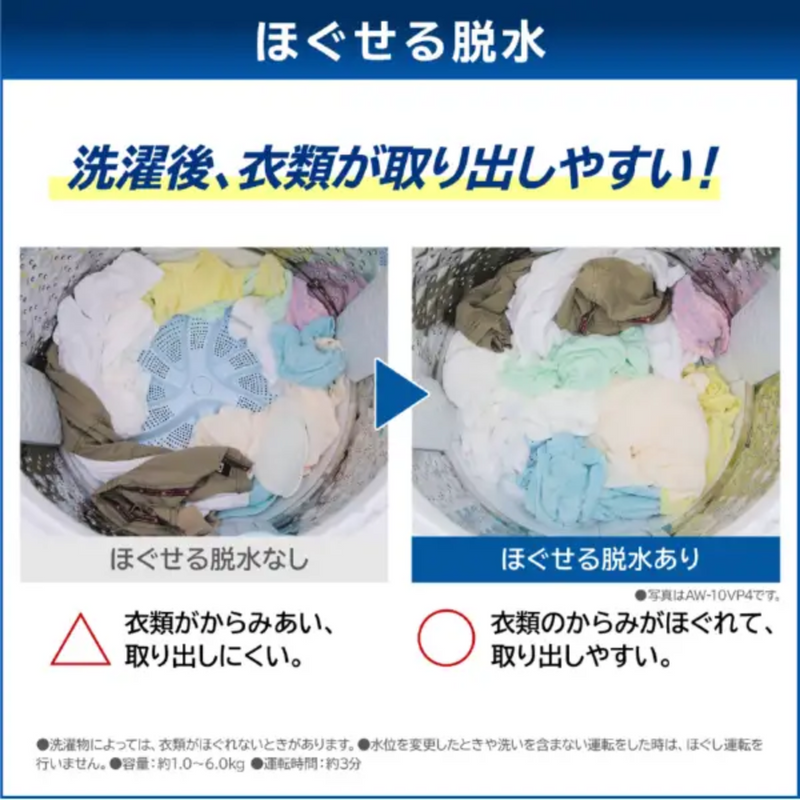 【在庫限りの大特価！】全自動洗濯機<br>AW-10DP4 (洗濯・脱水10kg)