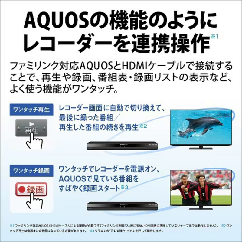 SHARP】 ブルーレイディスクレコーダー 1TB 2B-C10GW1 SHARP】 ブルーレイディスクレコーダー 1TB 2B-C10GW1