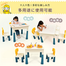 遊びながら学べる知育玩具 ブロック付きテーブルセット
