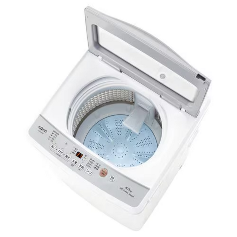【AQUA】<br>全自動洗濯機<br>AQW-S5R(洗濯・脱水5kg)