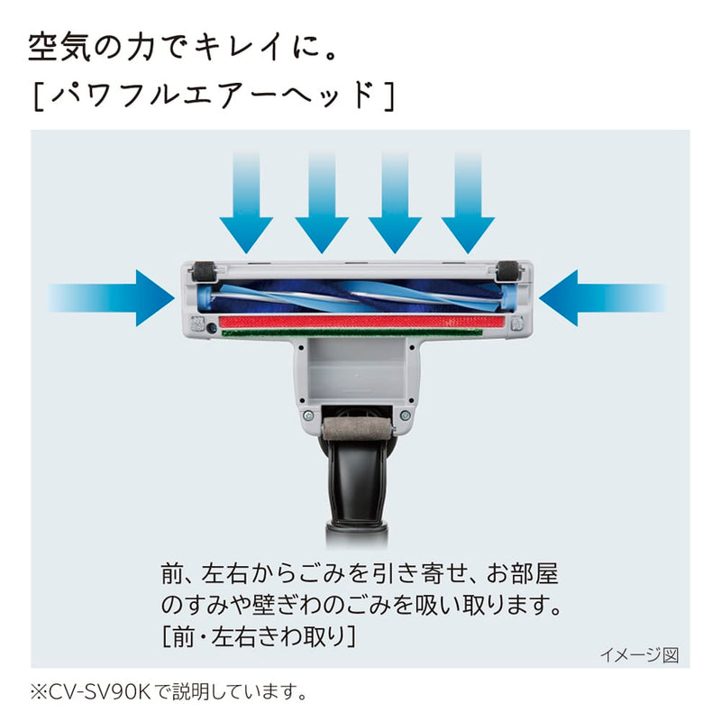 【日立】<br>コード式クリーナー　サイクロン式<br>CV-SV90K-W