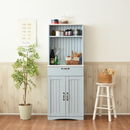 【お客様組立品】 FrenchCountryシリーズ カップボード 幅60cm 高さ160cm FFC-0006