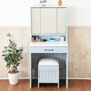 【お客様組立品】 FrenchCountryシリーズ ドレッサー&スツール 幅60cm FFC-0004