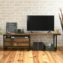 【お客様組立品】 ELVISシリーズ 幅90～130cm 高さ45cm 伸縮テレビ台 KKS-0016