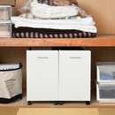 【お客様組立品】 CLOSET RACKシリーズ キャスター付き押入れ収納ラック 幅38.5 奥行78 .5 SGT-0131【全3色】