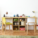 【お客様組立品】 コンパクトツインデスクセット ラック＋ラック FWD-0001SET【全2色】