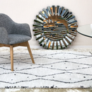 北欧スタイルシャギーラグ【チェミン】