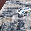 ビンテージ風モダンアートデザインラグ 【アシェ】