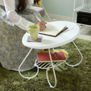 【お客様組立品】 ロートアイアンシリーズ ソファテーブル IRI-0052