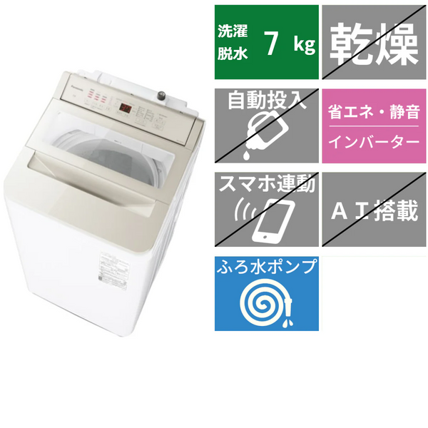 全自動洗濯機<br>NA-FA7H3 (洗濯・脱水7kg)