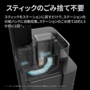 【SHARP】 ステーションタイプ コードレススティック掃除機 EC-XR2-H