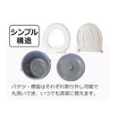 【 Sun Ruck 】 ポータブルトイレ 折り畳み式| SR-SCC002A