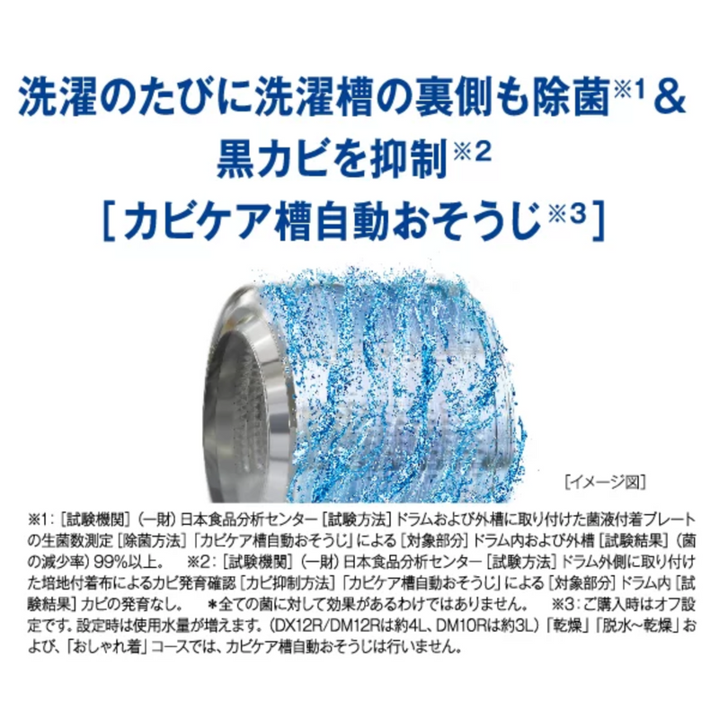 【開封済み・未使用・スパナなし】<br>AQUA　ドラム式洗濯機10kg　右開き<br>AQW-DM10R-R