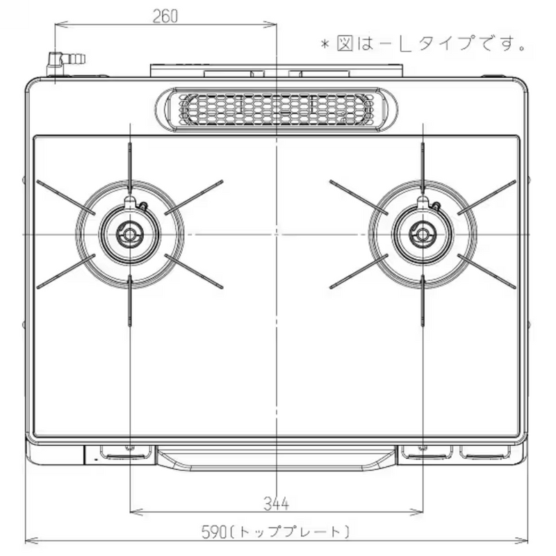 【Rinnai】ガステーブルコンロ（幅59㎝）RTE65VAGPA-G