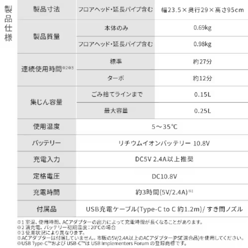 【アイリスオーヤマ】<br>充電式サイクロンスティッククリーナー<br>SCD-220-W