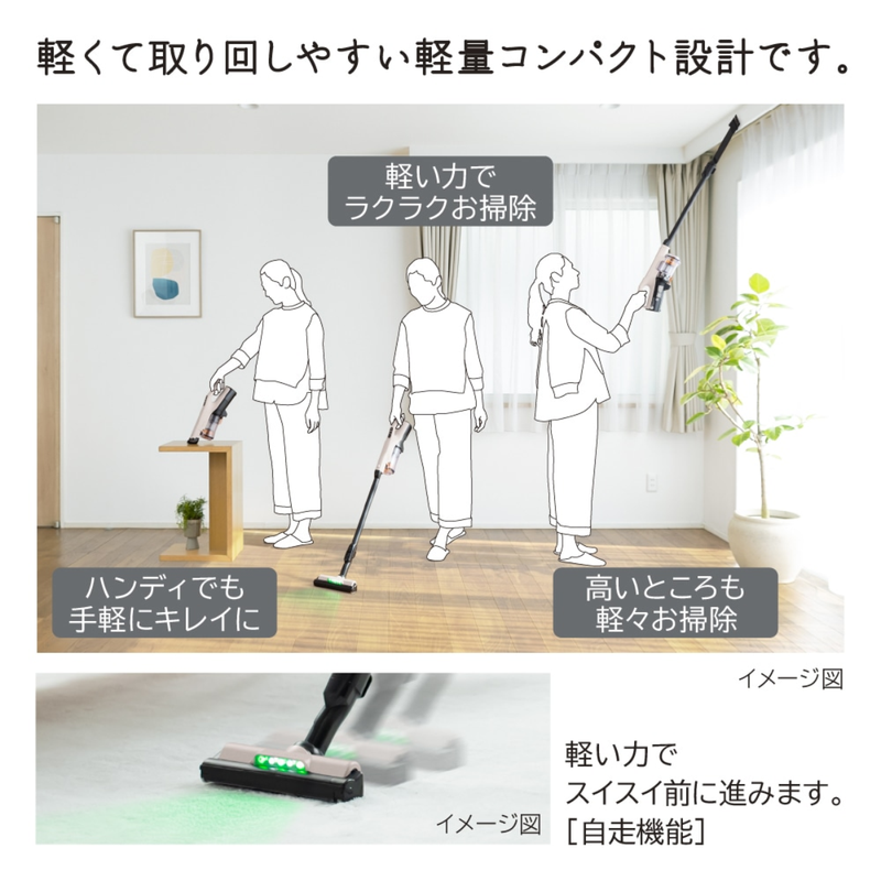 【HITACHI】コードレススティッククリーナー PV-BL3M-C