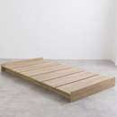 【お客様組立商品】Yuseong 幅100cm幅広すのこローベッド　ヘッドボードレス　セミシングルショート　