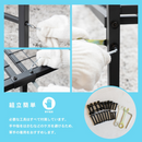 【お客様組立品】 シンプルパイプベッド ・ブラック