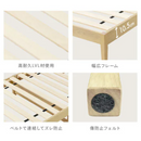 【お客様組立品】アイリスオーヤマ すのこベッド 宮付き ESB02-S