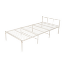 【お客様組立品】 シンプルパイプベッド ・ホワイト