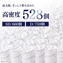 【アイリスオーヤマ】寝具2点セット 組立簡単すのこベッド宮付き+ポケットコイルマットレス