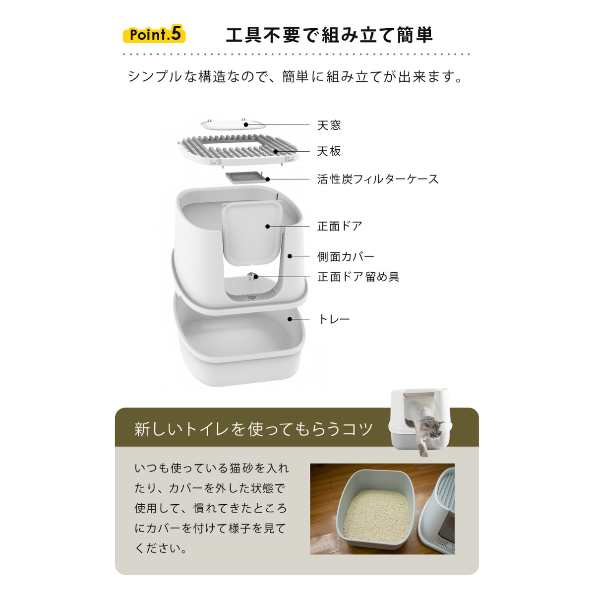 猫トイレ　アヒル商談中 猫 トイレ 折り畳み 通販 猫トイレ 折りたたみ ポータブル セカンド