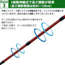 【 Land Field 】 トレッキングポール 2本セット | LF-TP020 ブルー(BL)／レッド(RD)