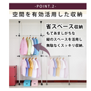 【 Sun Ruck 】お客様組立商品 突っ張り棒ハンガー シングルタイプ | SR-TH02