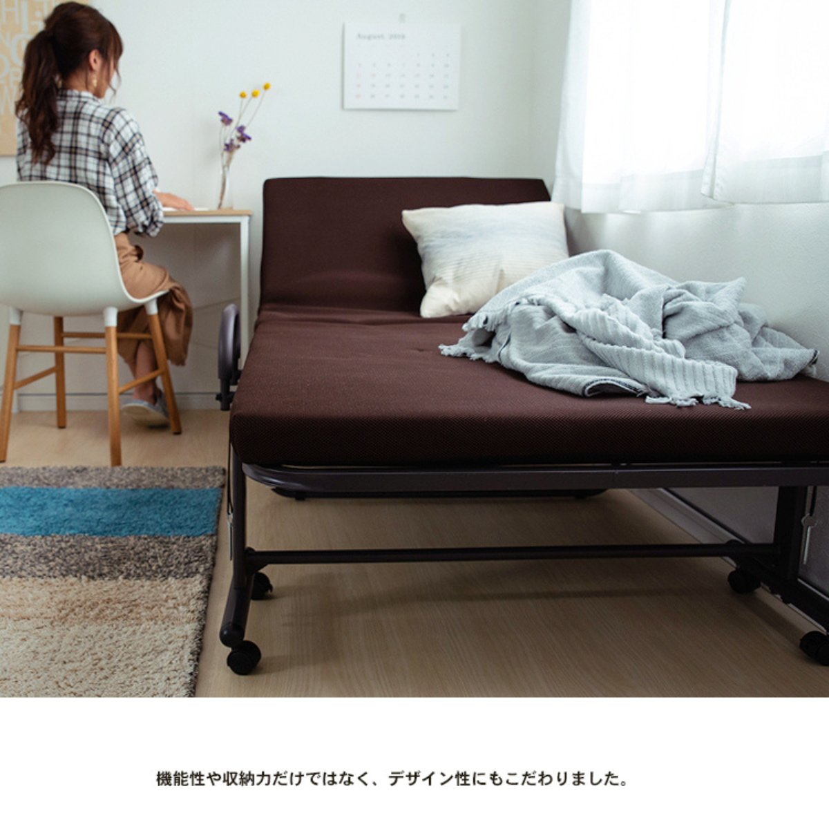 お客様組立品】折り畳み低反発ベッド BR/BR お客様組立品】折り畳み低反発ベッド BR/BR