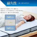 【アイリスオーヤマ】寝具2点セット 宮付きくつろぎ収納ベッド+三つ折りポケットコイルマットレス