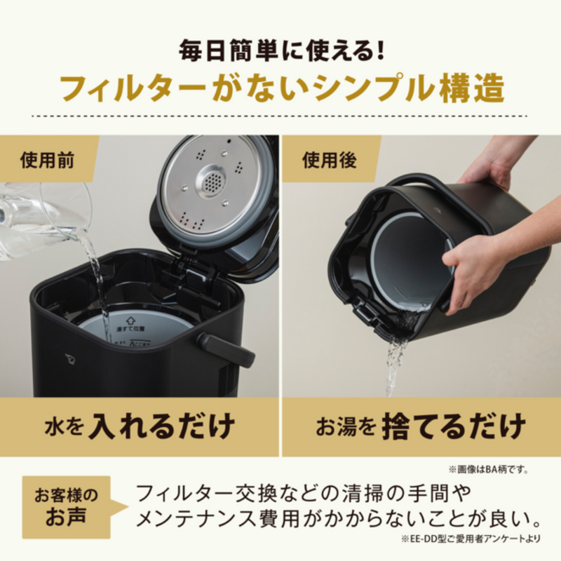 【象印/STAN.】 スチーム式加湿器 EE-FA50