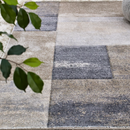 ビンテージ風アートモダンデザインラグ【ジオ】