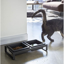 【tower】ペットフードボウルスタンドセット ホワイト ブラック 山崎実業 4206/4207