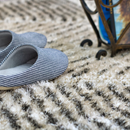 トルコ製 カービングシャギーラグ【ハロール】