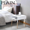 【PLAIN】ローサイドテーブル プレーン ホワイト ブラック 山崎実業 4229/4230